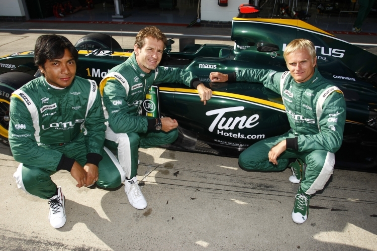 Fairuz Fauzy, Jarno Trulli und Heikki Kovalainen