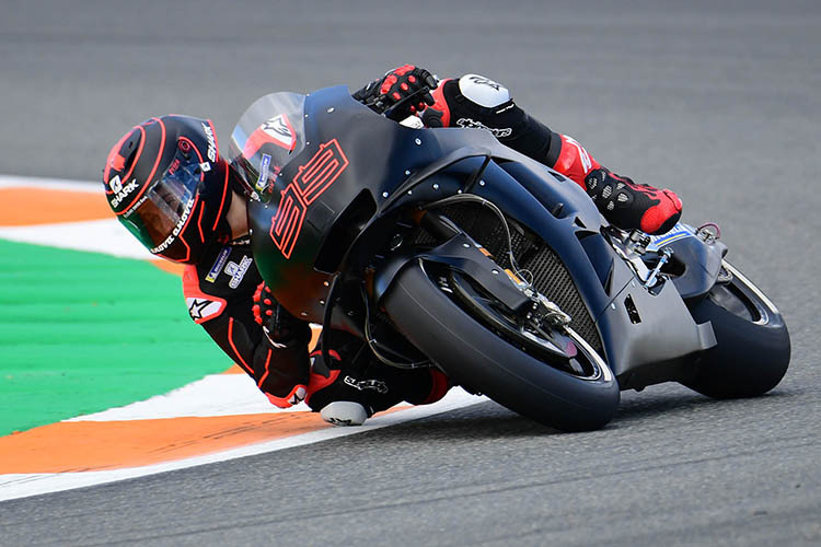 Jorge Lorenzo auf der Honda mit der Nr. 99