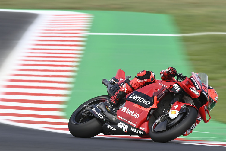 Das Tempo des Ducati-Werksfahrers war am Freitag hoch
