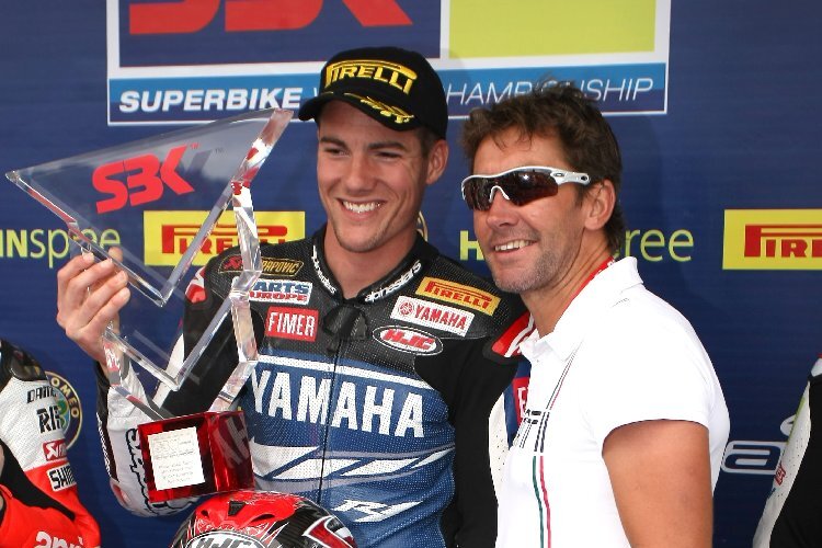 Ganz so taufrisch sehen Ben Spies und Troy Bayliss heute nicht mehr aus: Hier 2009 auf Phillip Island