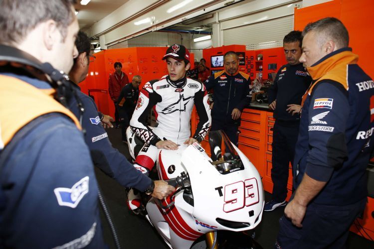 Marc Márquez: Erstmals auf Honda RC213V