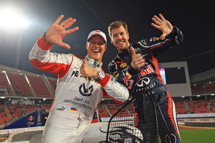 Michael Schumacher und Sebastian Vettel