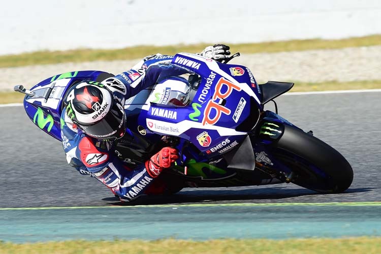 Jorge Lorenzo hatte in Barcelona mit Graining zu kämpfen