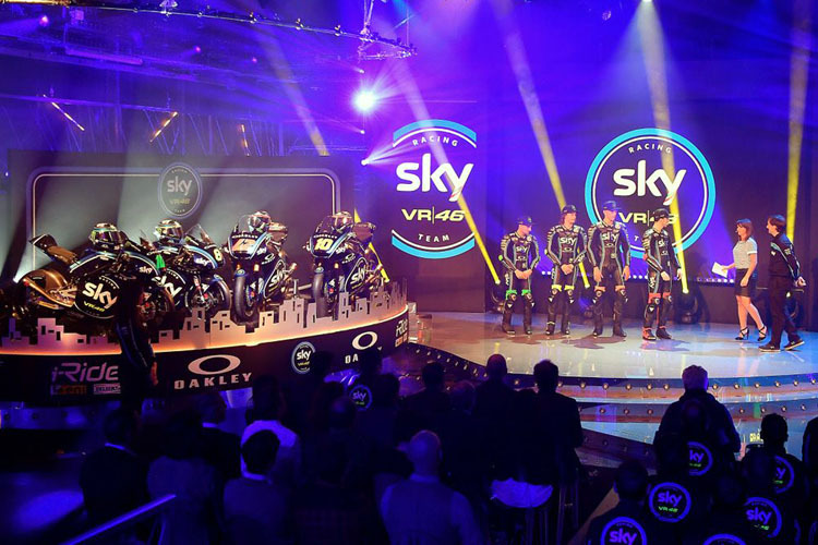 Die Teampräsentation des Sky Racing Team VR46