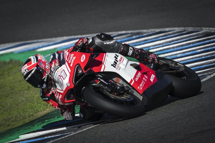 Michele Pirro auf der Barni Ducati in Jerez