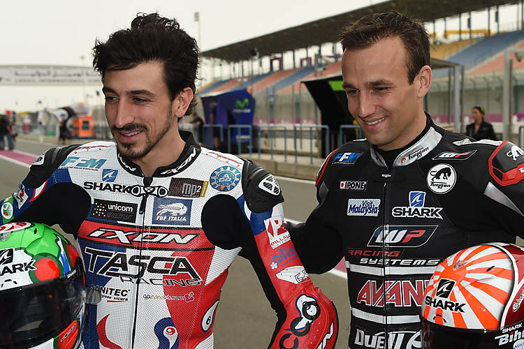 Die französischen Moto2-Piloten Louis Rossi und Johann Zarco