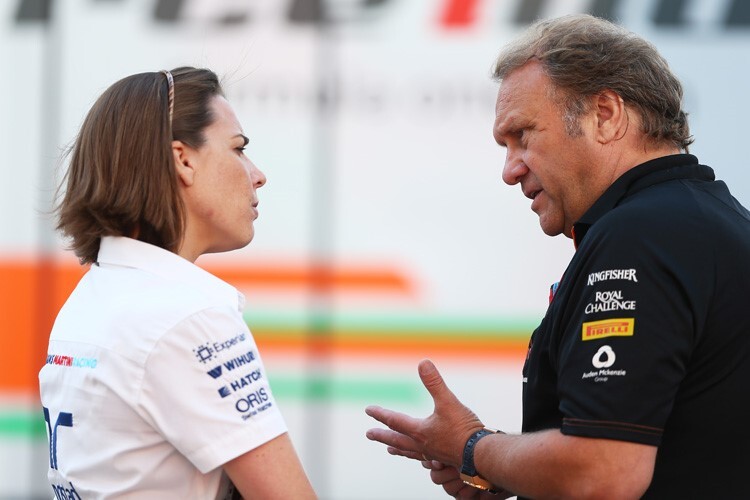 Claire Williams mit Bob Fernley