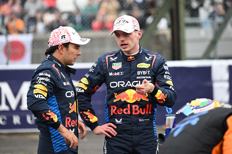 Sergio Pérez und Max Verstappen