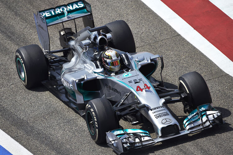 Lewis Hamilton hängte die Konkurrenz auch beim Test in Bahrain ab