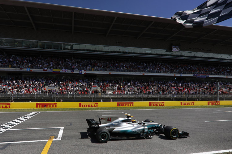 Lewis Hamilton sicherte sich in Barcelona den zweiten Saisonsieg