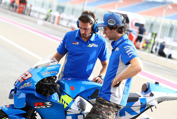 Alex Rins (rechts) glaubt an eine erfolgreiche Saison mit Suzuki