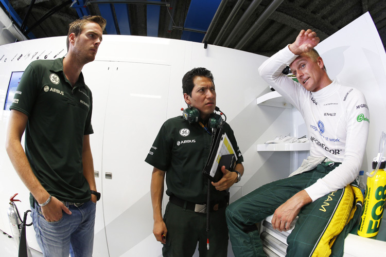 Giedo van der Garde (links) und Heikki Kovalainen (rechts)