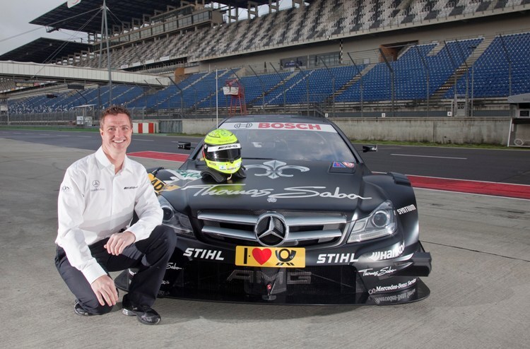 Ralf Schumacher mit dem DTM AMG Mercedes C-Coupé für 2012