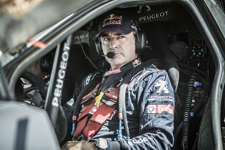 Carlos Sainz ab seinem «Arbeitsplatz»