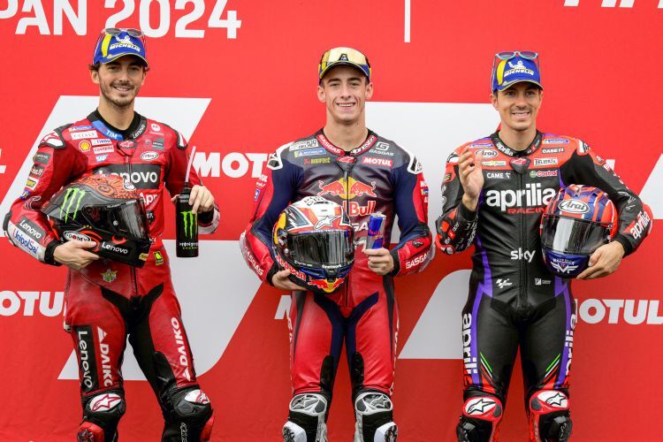 Qualifying - Francesco Bagnaia, Pedro Acosta & Maverick Viñales