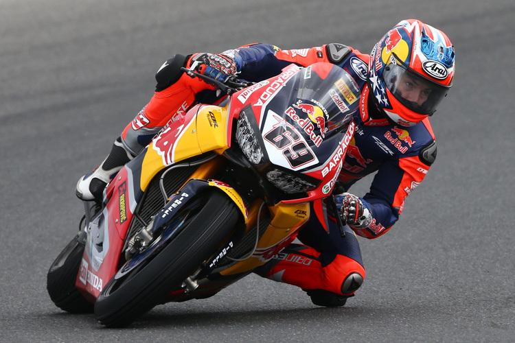 Nicky Hayden fuhr mit der Honda auf Platz 10