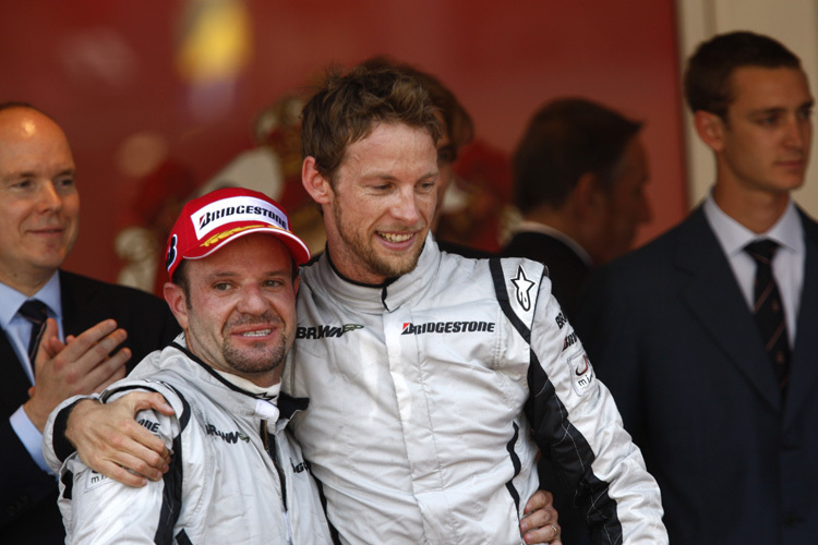 Das Erfolgsduo: Button und Barrichello