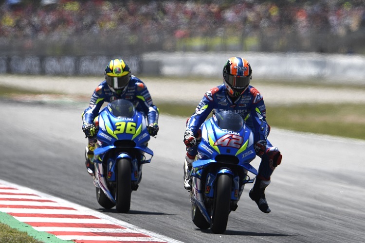 Alex Rins und Joan Mir landeten in Barcelona in den Top-6