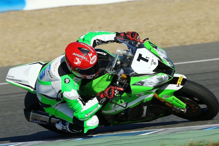 Luca Scassa beim Jerez-Test 2013