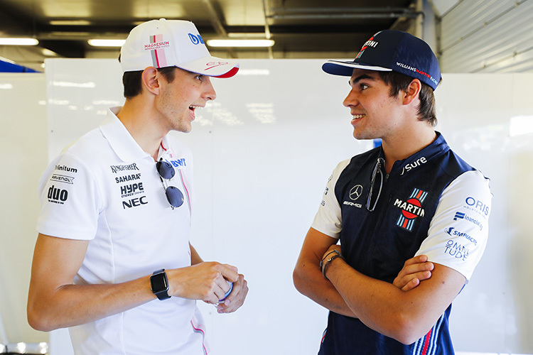 Esteban Ocon und Lance Stroll