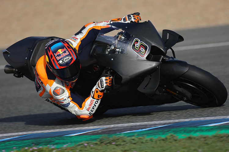 Stefan Bradl am Freitag beim MotoGP-Test in Jerez