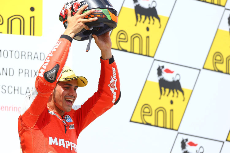 Jordi Torres beim Triumph auf dem Sachsenring: Jetzt kann er sich über neuen Vertrag freuen