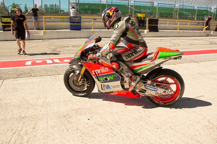 Stefan Bradl heute beim Misano-Test