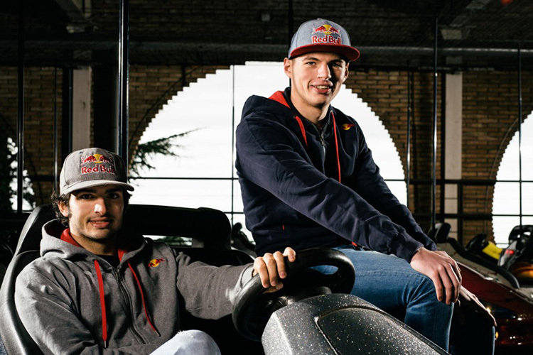 Carlos Sainz und Max Verstappen