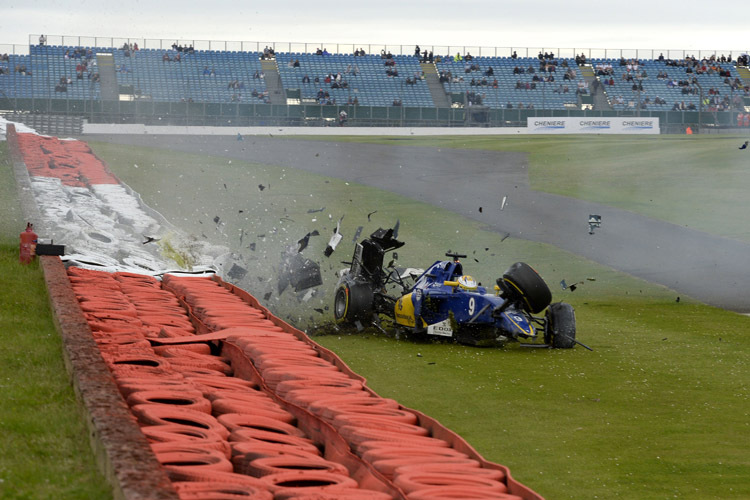 Marcus Ericsson musste nach seinem harten Crash ins Krankenhaus