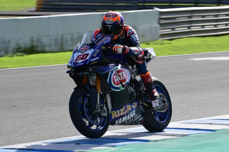 Yamaha-Pilot Michael van der Mark in Jerez