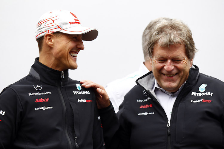 Norbert Haug und Michael Schumacher