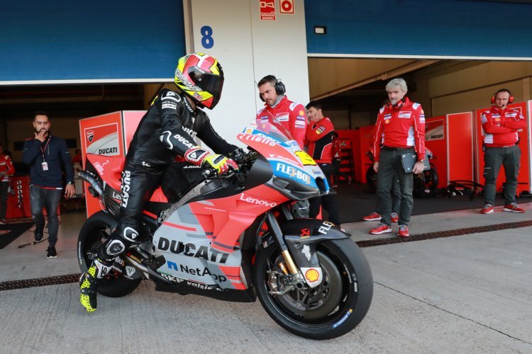 Alvaro Bautista, hier 2018 beim MotoGP-Test mit Ducati