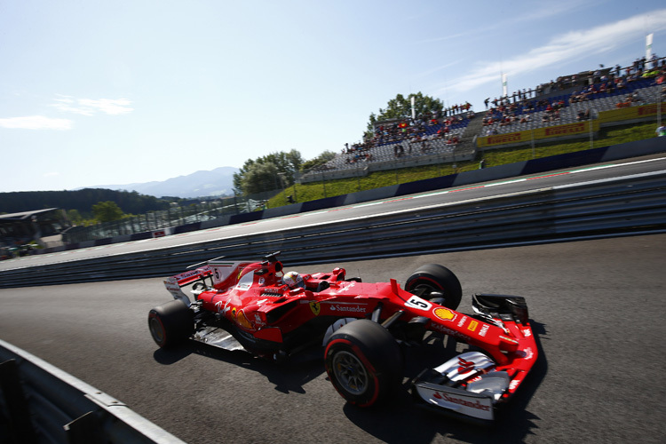 Sebastian Vettel auf dem Red Bull Ring