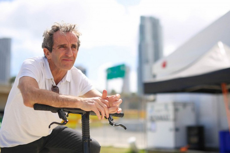 Alain Prost in Miami