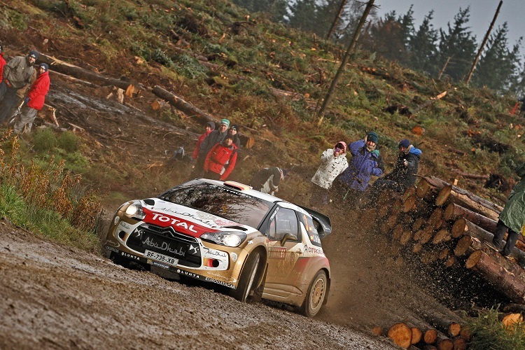 Dani Sordo gehandikapt in Wales