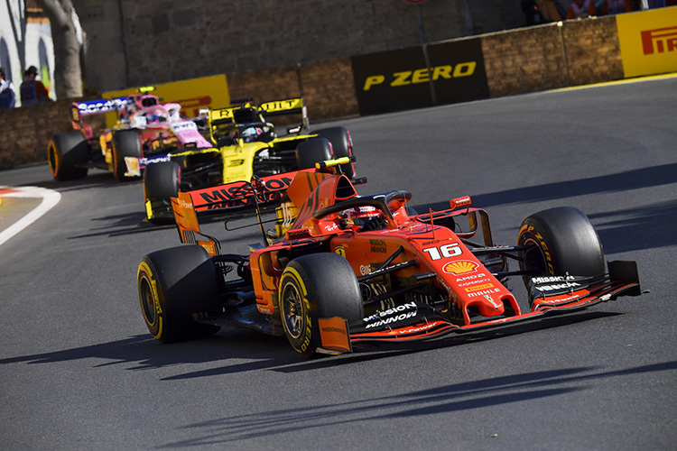 Charles Leclerc in Baku