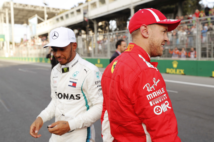 Lewis Hamilton und Sebastian Vettel