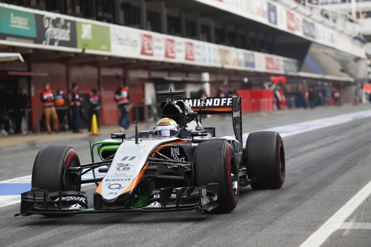 Sergio Pérez fährt heute erstmals den neuen Force India