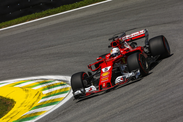 Sebastian Vettel in Interlagos
