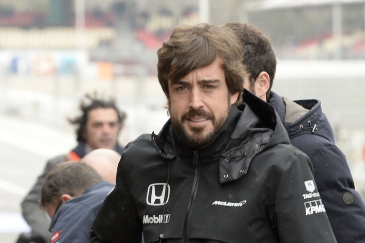 Fernando Alonso muss nach seiner Rückkehr ins Cockpit mit einem grossen Power-Defizit antreten