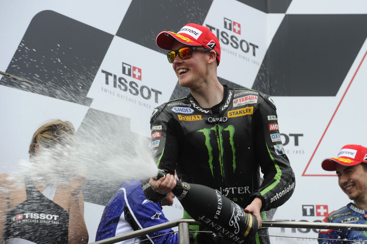 2014 stand Bradley Smith erstmals auf dem MotoGP-Podest