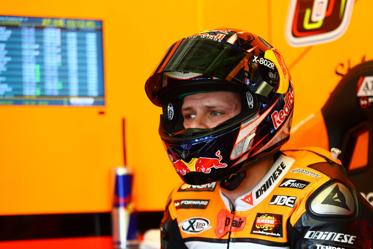 Stefan Bradl: Die Helme holt er in Indy aus der Forward-Kiste