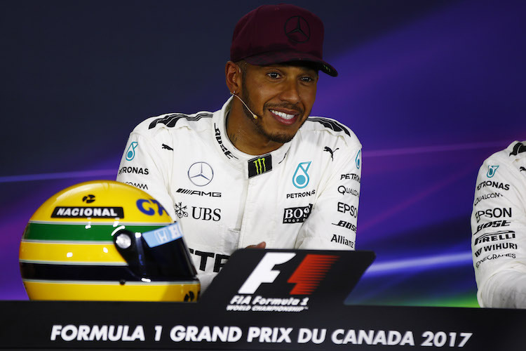Lewis Hamilton in Kanada nach seiner 65. Pole-Position in der Formel 1