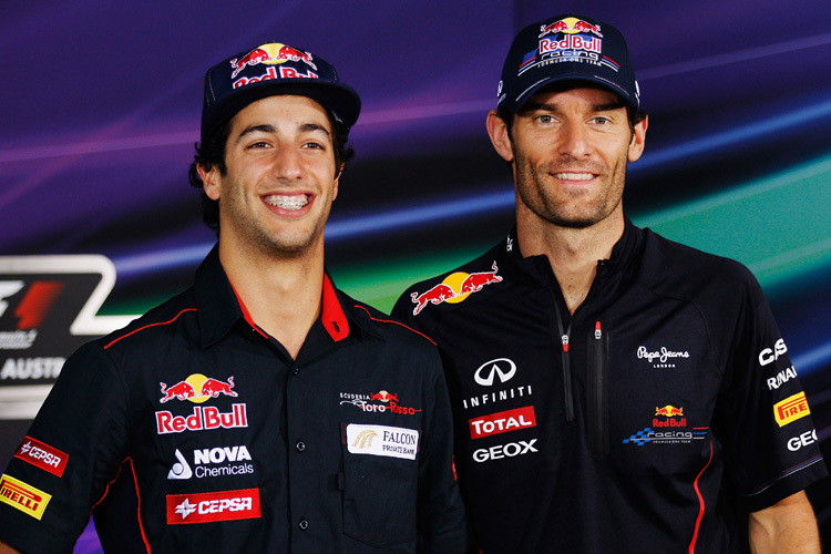 Daniel Ricciardo und Mark Webber