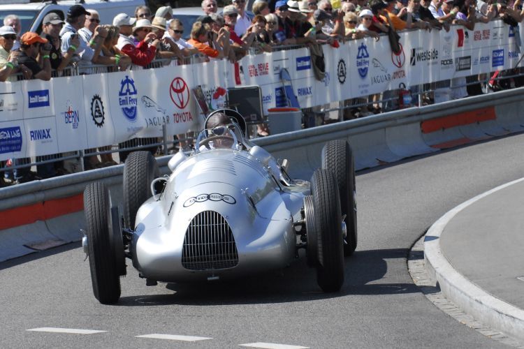 Striezel Stuck im Auto-Union Typ D von 1939.