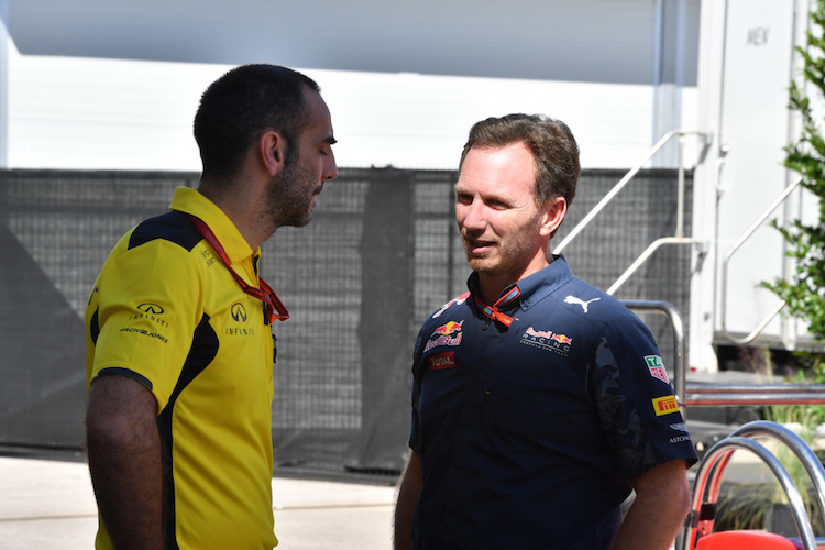 Cyril Abiteboul und Christian Horner