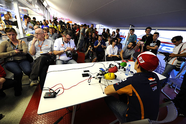 Das Interesse an Marc Márquez ist auch beim Valencia-GP riesig