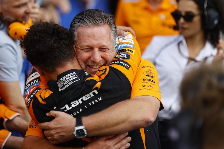 Lando Norris und Zak Brown