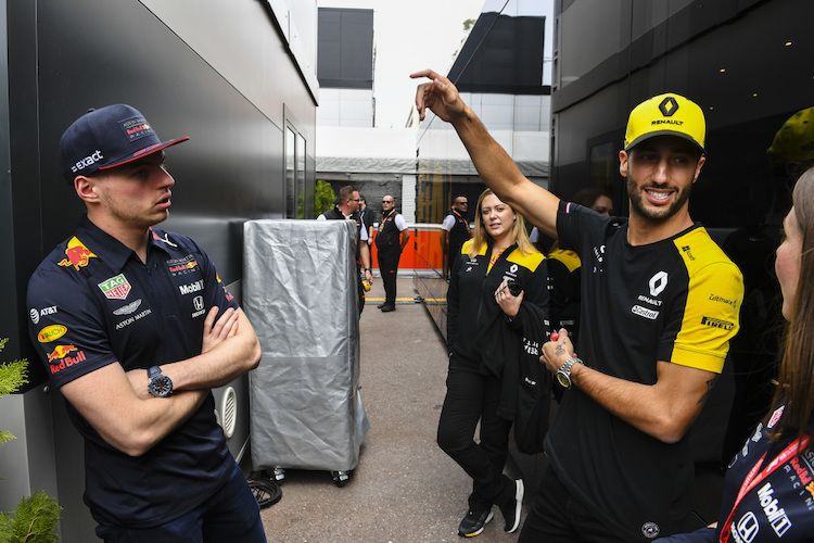 Daniel Ricciardo und Max Verstappen