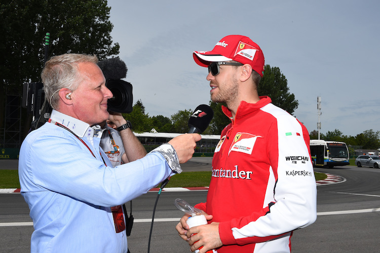 Johnny Herbert und Sebastian Vettel